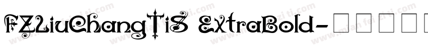 FZLiuChangTiS ExtraBold字体转换